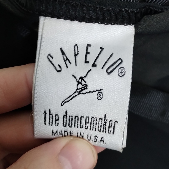 Vintage Capezio Black Dance Wrap Skirt Size Medium / Large - Picture 4 of 4